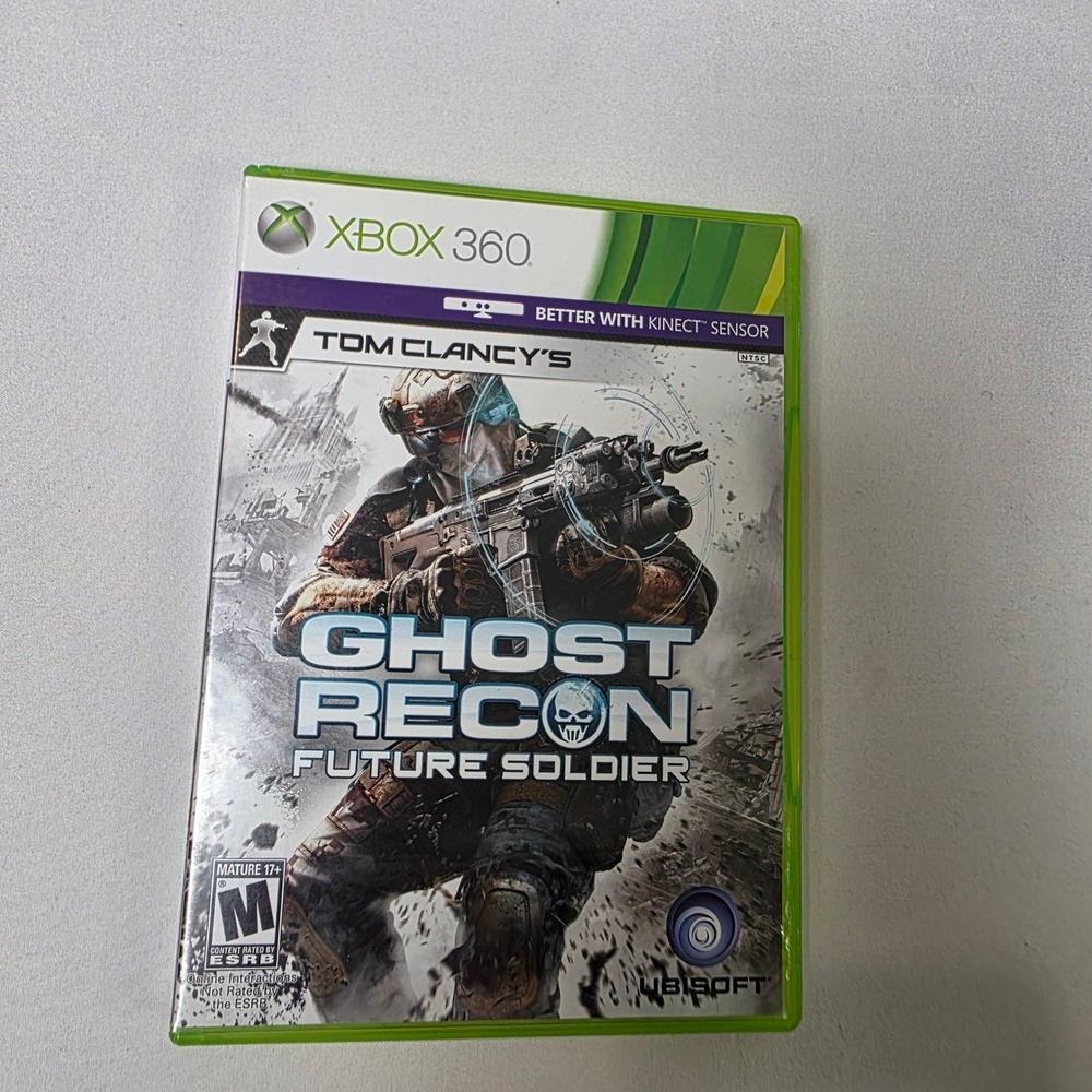 Tom Clancy's Ghost Recon Future Soldier Microsoft Xbox 360 2012 Complete Set‎